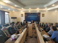 برگزاری جلسه توجیهی سامانه جامع تجارت با حضور رئیس و معاونین سازمان صنعت ، معدن و تجارت استان گلستان و روسای اتحادیه‌های صنفی مصالح ساختمانی ، موزائیک سازان ، درب و پنجره سازان آهنی و خوار و بار و لبنیات شهرستان گرگان