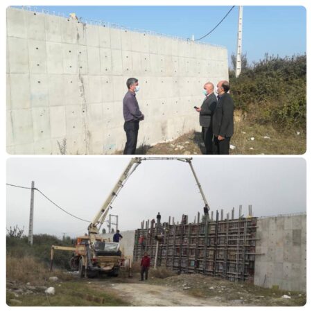 پیشرفت پروژه مخزن ۵ هزار مترمکعبی دوم طرح آبرسانی به بندرترکمن و گمیشان