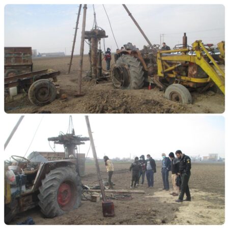 توقیف یک دستگاه تراکتور غیرمجاز حفاری در روستای ینقاق گالیکش