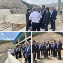 بازدید مدیر کلودبیر شورای پدافند غیرعامل استانداری گلستان و فرماندار و دادستان شهرستان مینودشت  ازآخرین وضعیت ساخت سد نرماب