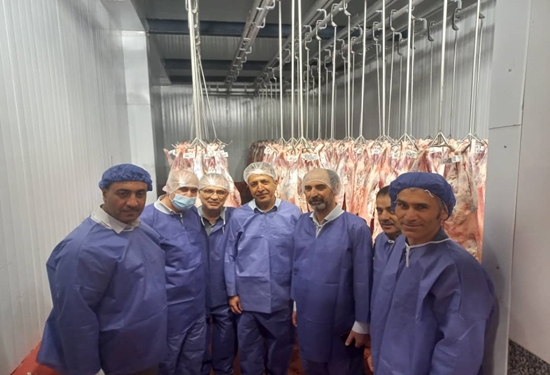 بازدید مدیر کل دفتر نظارت بر بهداشت عمومی و مواد غذایی سازمان دامپزشکی کشور و هیئت همراه از کشتارگاه صنعتی دام در استان گلستان
