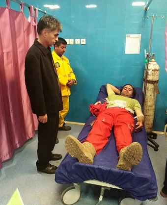 مصدومیت دو جنگلبان گلستانی در اطفا حریق منطقه قزلق آبپران شهرستان گالیکش