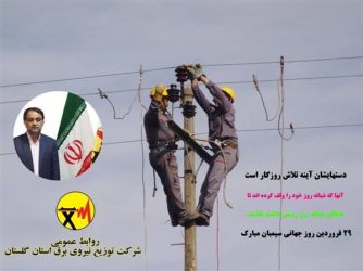 پیام تبریک مدیرعامل شرکت توزیع نیروی برق استان گلستان به مناسبت جهانی سیمبان