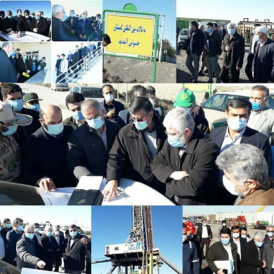بازدید استاندار گلستان از مجتمع پرورش میگو، پروژه اكتشاف نفت و گاز گمیشان و كانال زهكشی الماگل
