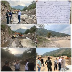 توقف برداشت غیرمجاز شن و ماسه از بستر رودخانه محمد آباد شهرستان علی آباد کتول