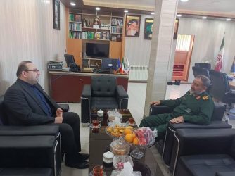 دیدار مدیر کل نوسازی مدارس با فرمانده سپاه نینوای گلستان
