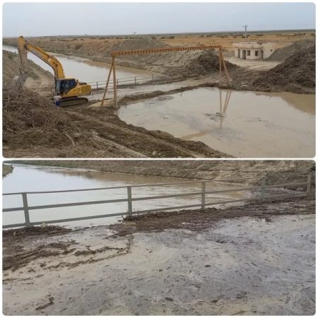 بهره مندی از سیلاب رودخانه اترک برای آبگیری تالاب ها و سد دانشمند