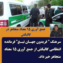 جمع آوری 15 معتاد متجاهر در گالیکش