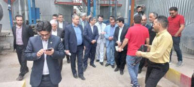 بازدید معاون وزیر صنعت، معدن و تجارت از طرح توسعه شهرک صنعتی گنبد و یک واحد تولیدی صنایع پتروشیمی