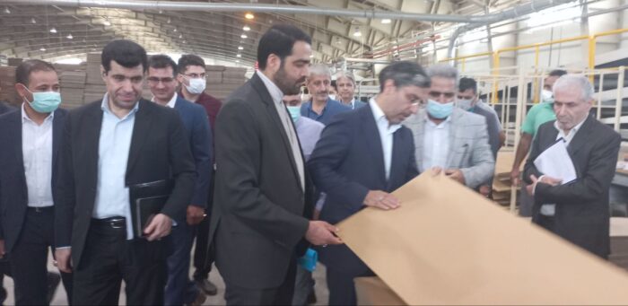 بازدید معاون وزیر صنعت، معدن و تجارت از یک واحد تولیدی ریسندگی و بافندگی فعال در شهرک صنعتی علی آباد کتول