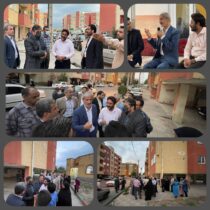 بازدید  مهندس ملک مدیر کل راه و شهرسازی استان گلستان و هیات همراه  از سایت مسکن مهر ازدارتپه آزادشهر