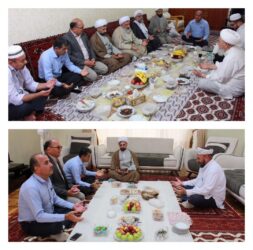 دیدار مسئول دفتر نمایندگی ولی فقیه شیلات گلستان با امامان جمعه بندرترکمن و خواجه نفس