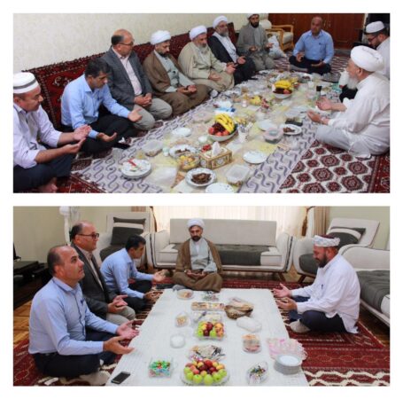 دیدار مسئول دفتر نمایندگی ولی فقیه شیلات گلستان با امامان جمعه بندرترکمن و خواجه نفس