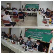 برگزاری جلسه ستاد اقتصاد مقاومتی و رفع موانع تولید استان گلستان در شهرک صنعتی گنبد