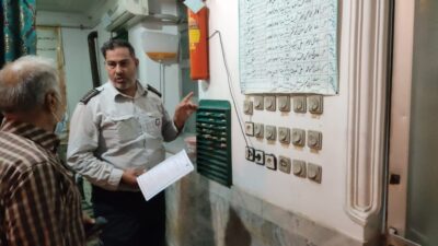 بازدید کارشناسان آتشنشانی شهرداری گرگان از موارد ایمنی اماکن مذهبی پیش از ماه محرم