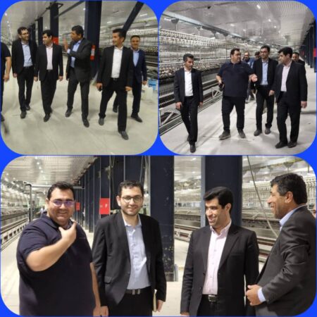 بازدید مدیر عامل شرکت شهرکهای صنعتی استان گلستان از طرح در حال احداث ریسندگی ماهوت شمال در علی آباد