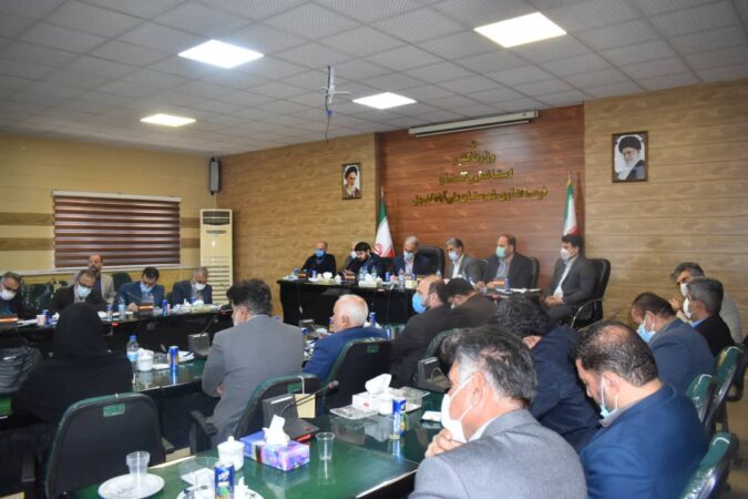 برگزاری جلسه استاندار گلستان با رئیس سازمان صنعت ، معدن و تجارت استان گلستان ، مدیر عامل شرکت شهرکهای صنعتی استان و معاون بانک صنعت و معدن استان گلستان
