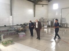 بازدید رئیس سازمان صنعت ، معدن و تجارت استان گلستان از طرح تولیدی شیرین عرقیات گلستان در ناحیه صنعتی گوزن فارس شهرستان گرگان