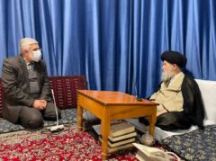 دیدار استاندار گلستان با مرجع تقلید شیعیان جهان