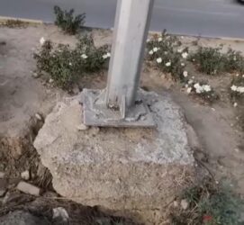تیر چراغ برق معلق در جرجان رفع خطر شد
