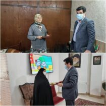 تقدیر مدیر عامل شرکت شهرکهای صنعتی گلستان از مادران شهید عباس کدایی و علی بادلی به مناسبت روز زن و روز مادر