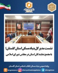 قدردانی مجمع نمایندگان گلستان در مجلس از اقدامات و برنامه های بنیادمسکن