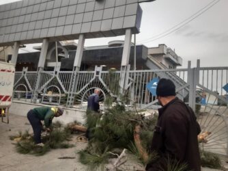 آماده باش تیم نظارت بر حفظ و نگهداری فضای سبز شهرداری گرگان