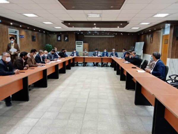 جلسه متمرکز روسای ادارات صنعت،معدن وتجارت شهرستانهای استان گلستان در راستای مصوبات ستاد استانی کرونا