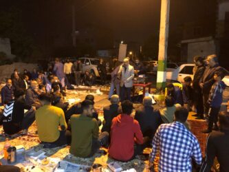 حضور شهردار گرگان در جمع صمیمی اهالی روزه دار محله گل‌تپه