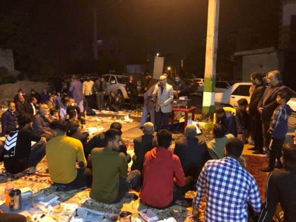 حضور شهردار گرگان در جمع صمیمی اهالی روزه دار محله گل‌تپه