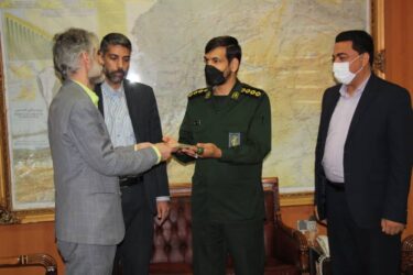 ابلاغ حکم فرمانده پایگاه بسیج شهید قندی مخابرات منطقه گلستان