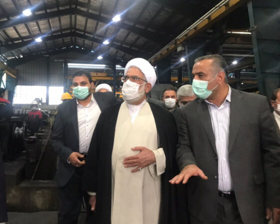 بازدید دو ساعته دادستان کل کشور  از شهرک صنعتی آق قلا