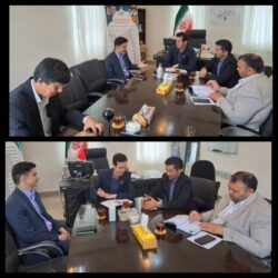 دیدار معاون صنایع کوچک و مدیر منطقه ۳ شهرکهای صنعتی استان گلستان با فرماندار شهرستان مراوه تپه