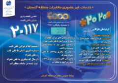 مدیر مخابرات منطقه گلستان : سامانه های ارائه خدمات غیر حضوری مخابرات برای رفاه حال مشتریان راه اندازی شده است