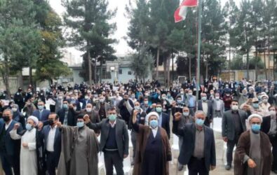 فریاد ظلم ستیزی گلستانی‌ها علیه استکبار جهانی