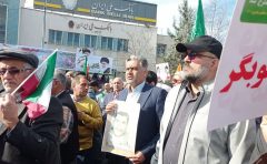 حضور خیل عظیم مردم و جامعه ایثارگری در راهپیمایی ۲۲ بهمن گلستان