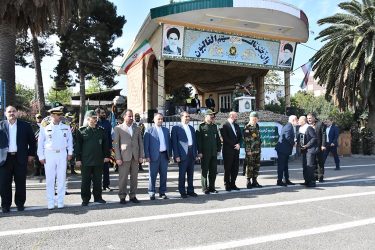 حضور مدیرکل بنیاد شهید و امور ایثارگران استان گلستان در مراسم صبحگاه مشترک نیروهای مسلح به مناسبت روز ارتش