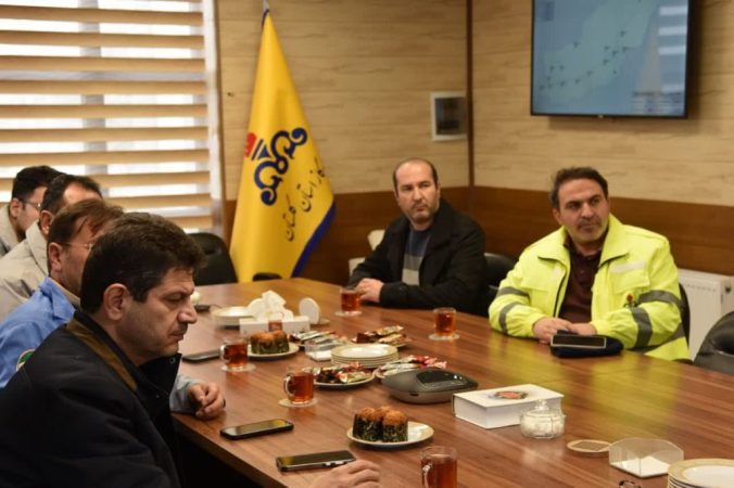 بررسی آخرین وضعیت فشار گاز استان توسط معاون هماهنگی امور عمرانی استاندار