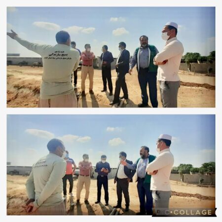 بازدید  مدیر جهادکشاورزی شهرستان آق قلا از محل اجرای مجتمع ساماندهی دامداری روستای حبیب ایشان