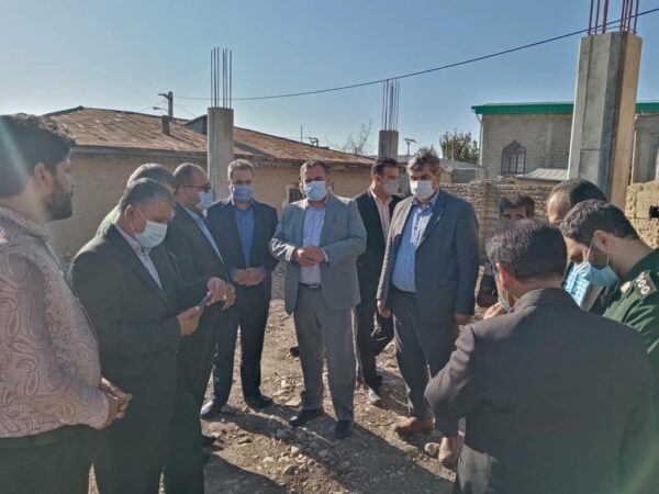 بازدیدنماینده مردم شریف شهرستانهای مینودشت، گالیکش، کلاله و مراوه تپه از روند احداث منزل مسکونی مادر شهید سرفراز فرامرز سیدکابلی