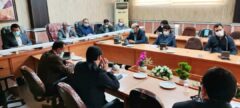 برگزاری جلسه شورای مسکن شهرستان بندر ترکمن با حضور مهندس محبوبی، مدیر کل راه و شهرسازی استان، شیرنگی، فرماندار بندرترکمن، مدیر بنیاد مسکن و مدیران دستگاه‌های عضو شورا