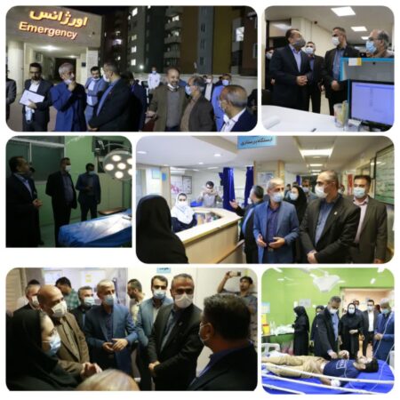 بازدید شبانه رئیس دانشگاه علوم پزشکی و کوهساری نماینده مردم در مجلس شورای اسلامی از بیمارستان شهرستان های آزادشهر و رامیان
