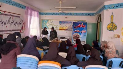 برگزاری کارگاه آموزشی طبخ آبزیان در روستای آق قمیش شهرستان گالیکش
