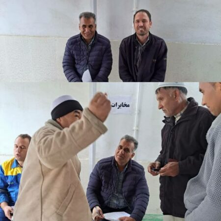 حضور رئیس اداره مخابرات شهرستان آق قلا در میزخدمت