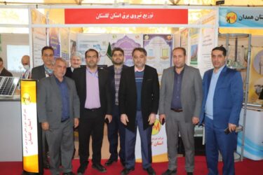 حضور مهندس موسوی مدیر عامل شرکت توزیع نیروی برق گلستان در غرفه پژوهش