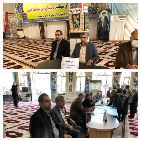 حضور رئیس مخابرات شهرستان مینودشت در میز خدمت