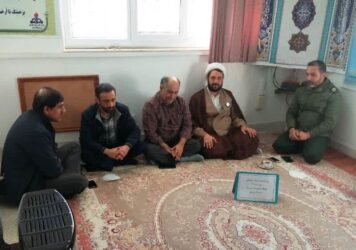 مراسم قرائت زیارت امین الله دراداره گاز رامیان