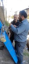 بازسازی مسیر کابل مخابراتی روستای لاله باغ شهرستان رامیان