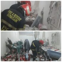 انفجار گاز شهری در میدان بار گرگان حادثه آفرید