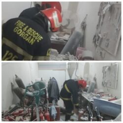 انفجار گاز شهری در میدان بار گرگان حادثه آفرید